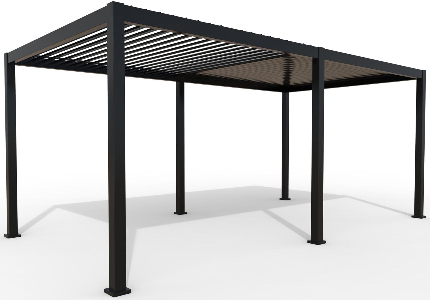 Pergola MIRADOR Classic 3x6 anthrazit Lamellendach Bild 1