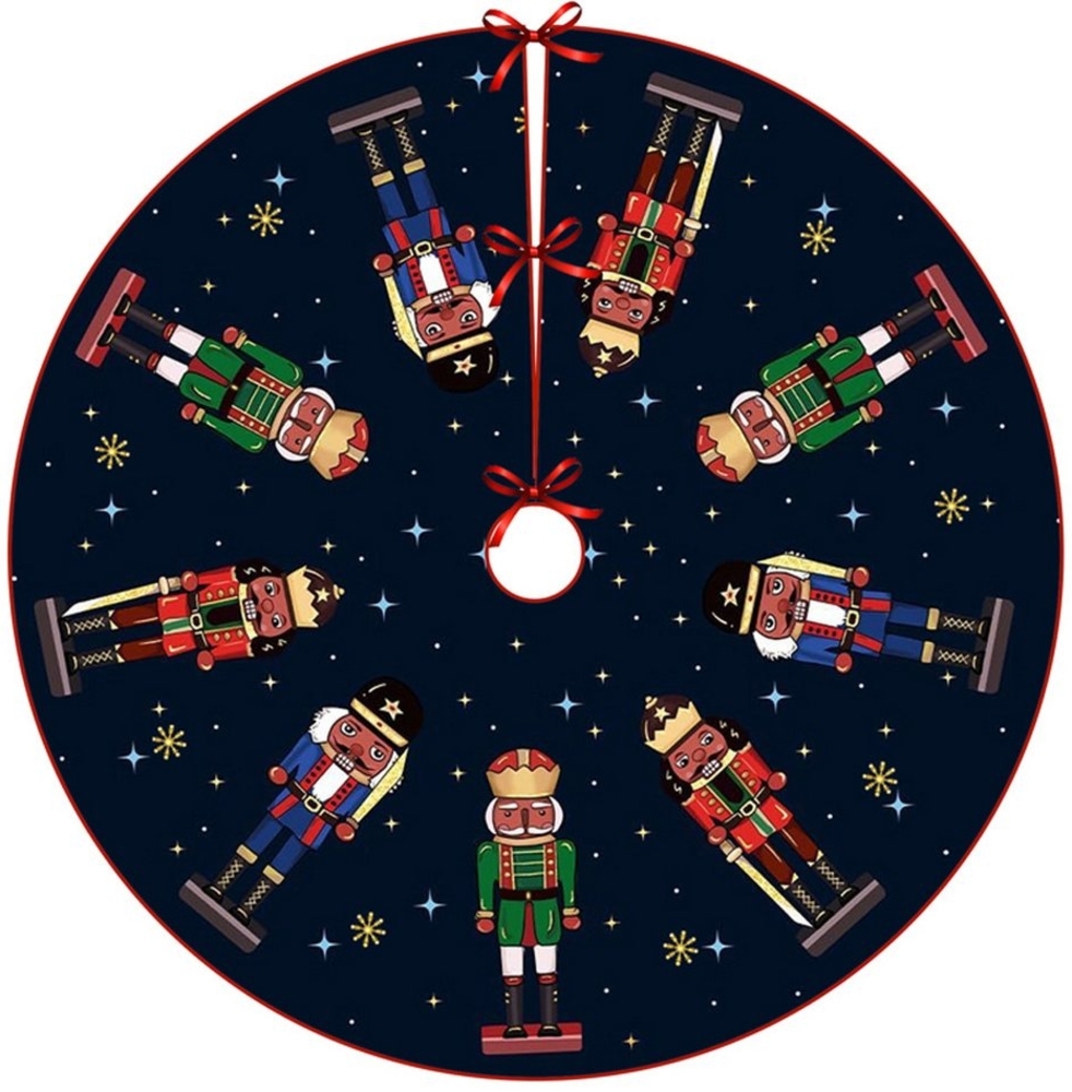 Coonoor Weihnachtsbaumdecke Weihnachtsbaumdecke Nussknacker, Winterfestliche Dekoration (1-tlg), für Innen & Außen, Weihnachtsbaum Matten für die Festtage Bild 1