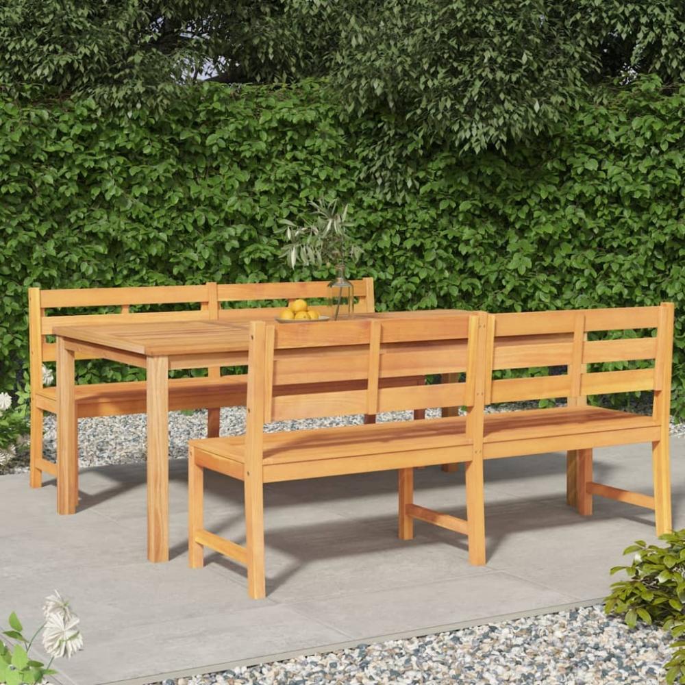 vidaXL 3-tlg. Garten-Essgruppe Massivholz Teak 3157202 Bild 1