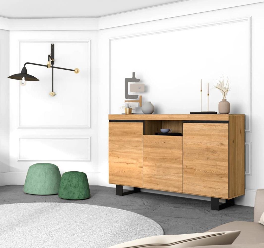 Skraut Home Sideboard für Ihr Wohnzimmer oder Esszimmer, 140x40x92cm Bild 1