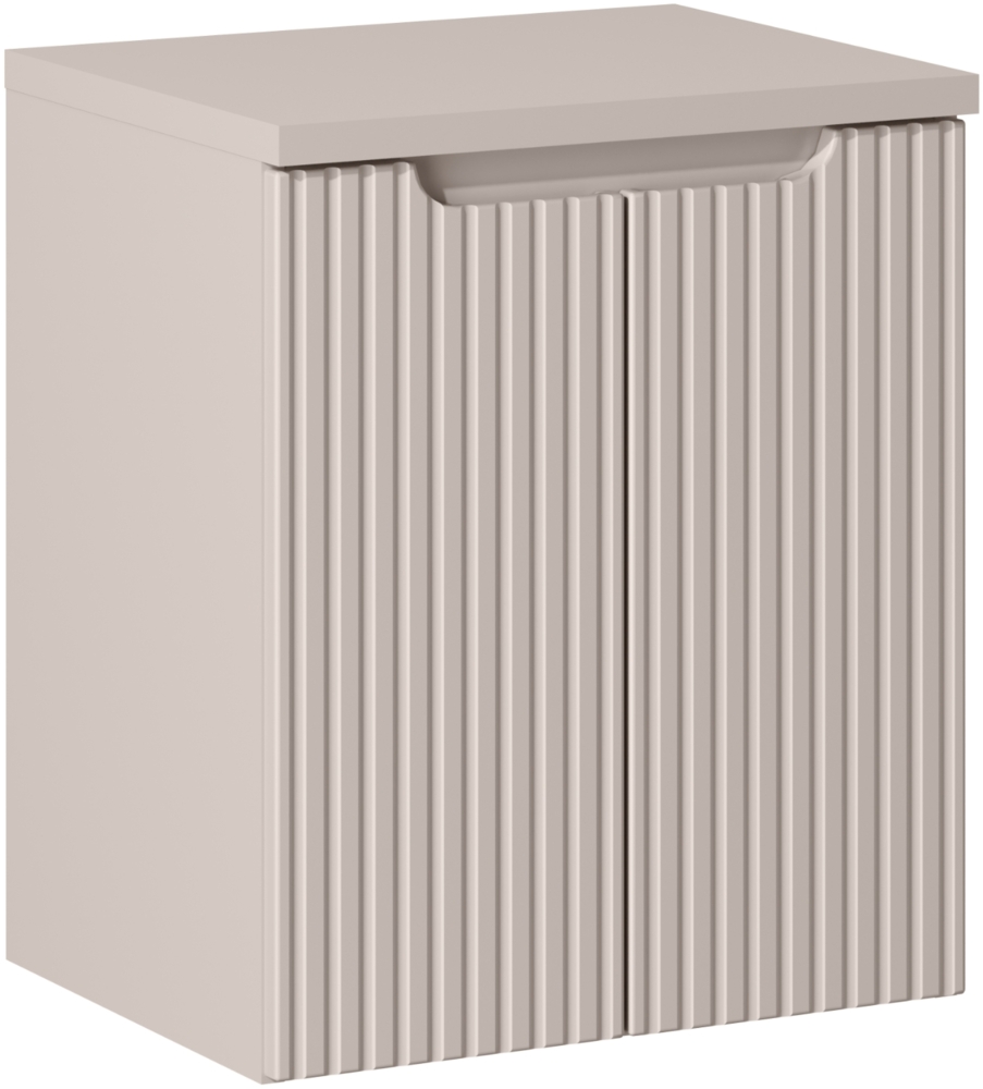 NOVA CASHMERE 50 cm großes Badmöbel-Set mit Tischplatte (40x50cm), Kaschmir matt Bild 1