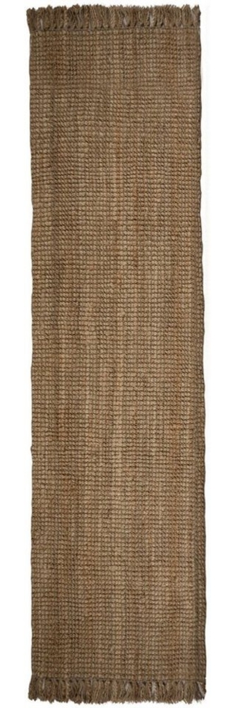 FLAIR RUGS Läufer Jute Boucle, rechteckig, Höhe: 7 mm, aus 100% Jute, mit Fransen, aus Naturfasern Bild 1