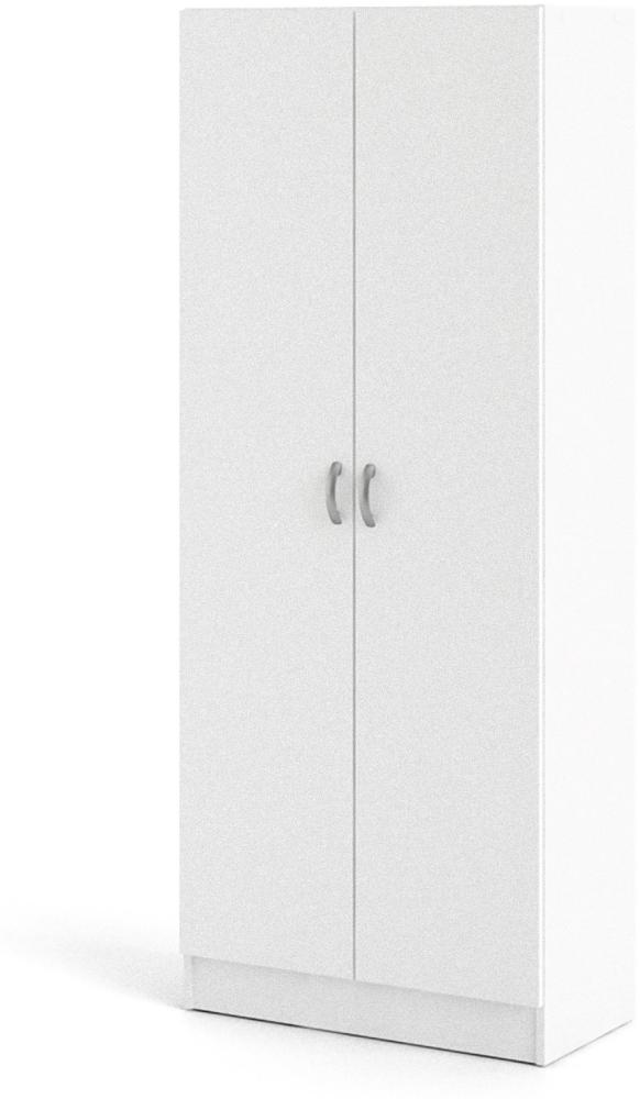 Fox Kleiderschrank 2 Türen weiß Schrank Schränke Möbel Schlafzimmer Holz weiss Bild 1
