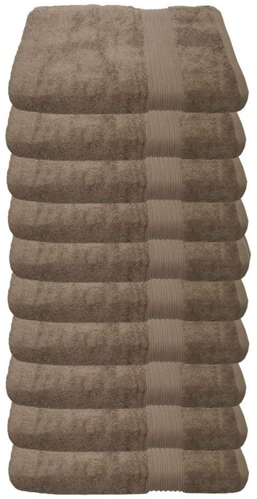 Julie Julsen Gästehandtücher 10-Gästehandtücher-Walnuss-Gästetuch 30 x 50 cm, Baumwolle (10-St) Bild 1