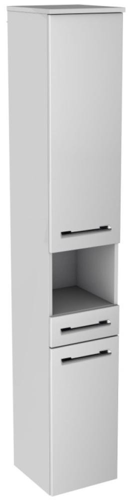 Lanzet Hochschrank mit Nische 30 cm, links, Weiß Bild 1