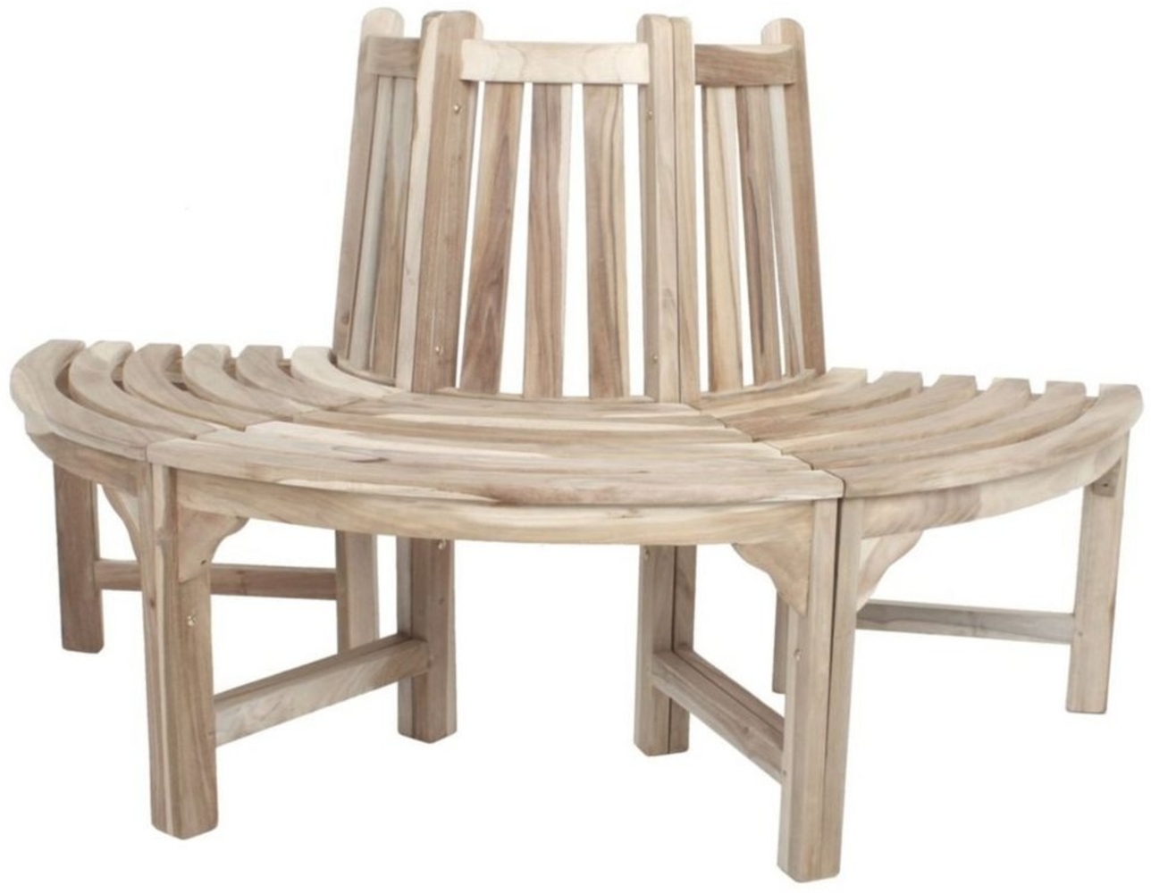 Baumbank >Java< in natur aus Teak, C-grade - 150x92x75cm (BxHxT) Bild 1