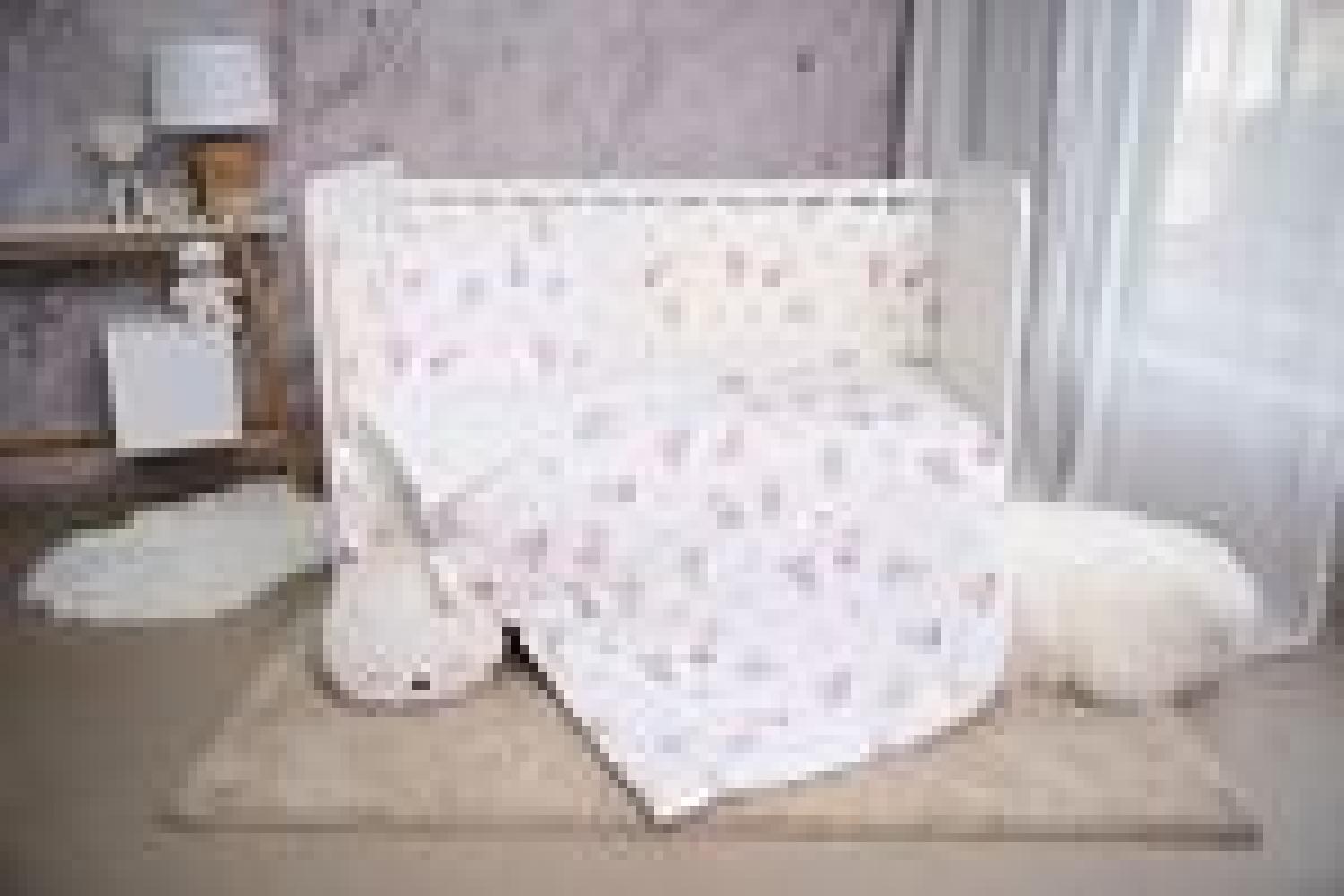 Lorelli Babybettwäsche Set Smile 6-teilig Decke 140x95 Kissen 43x35 Bett 120x60 beige Bild 1