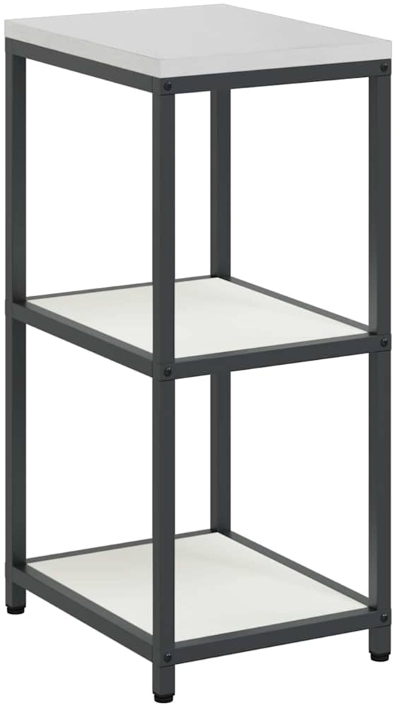 vidaXL Küchenlageregal mit Regal mit Speicher Weiß Stahl 874969 Bild 1