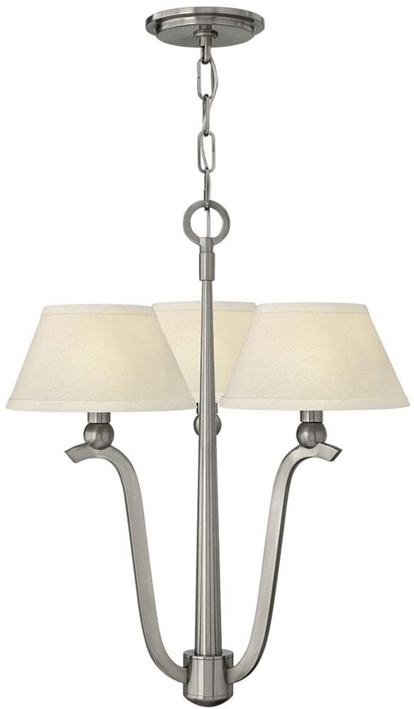 Kronleuchter, Deckenleuchte, Nickel, B 53,3 cm Bild 1