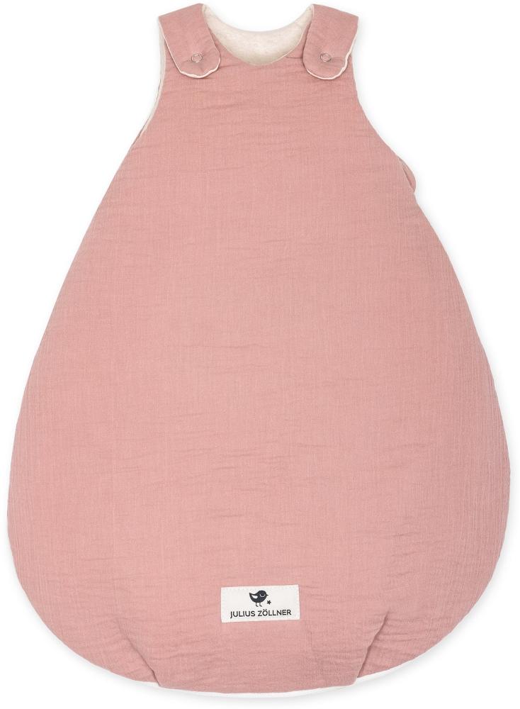 Julius Zöllner Babyschlafsack aus Baumwollmusselin Terra dusty rose 56/62 Bild 1