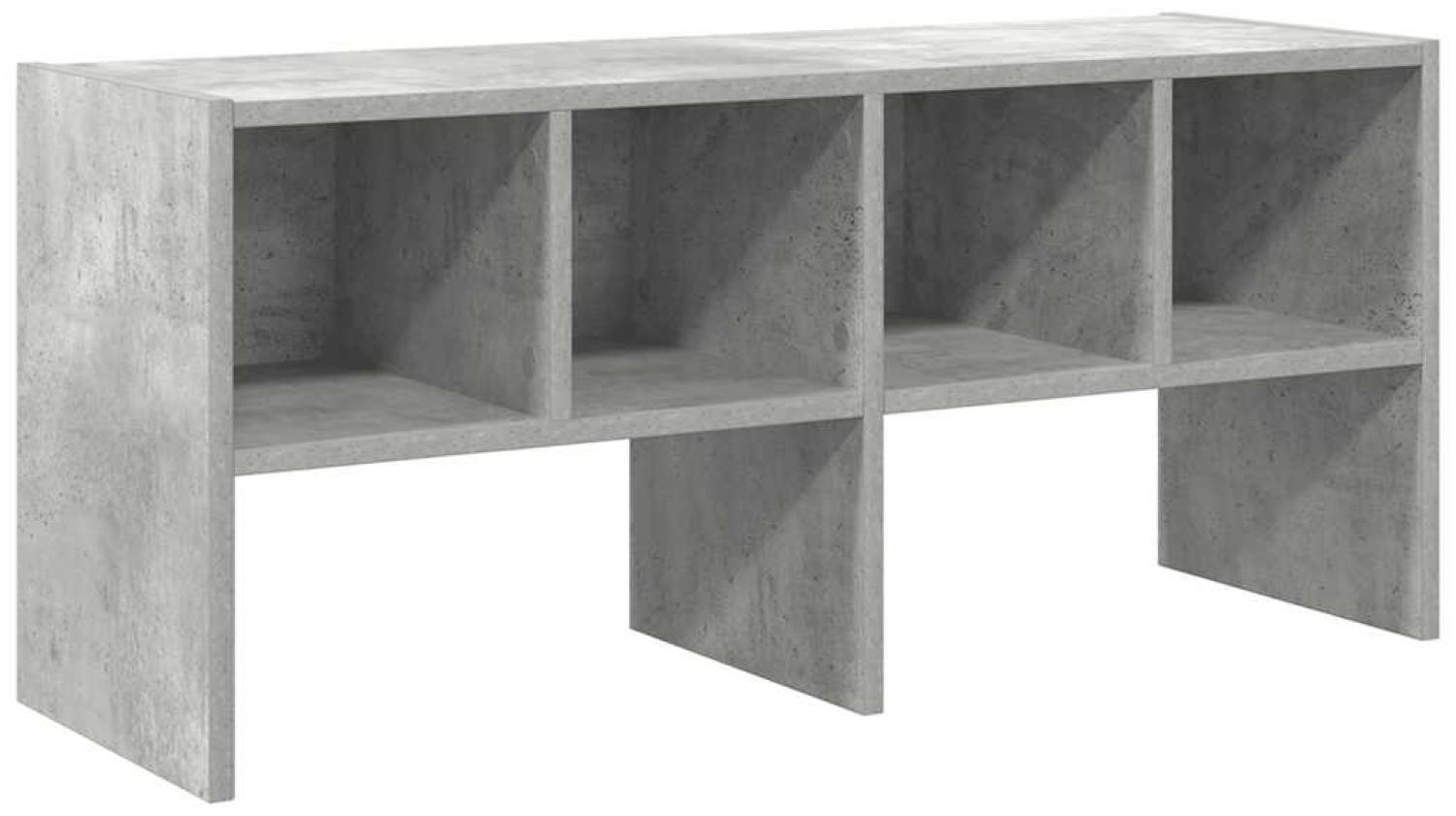 vidaXL Schuhregal Stapelbar Betongrau 89,5x30x40 cm 858845 Bild 1