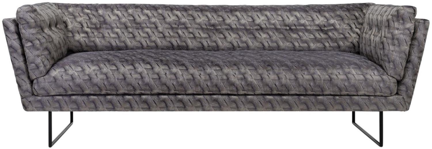 Casa Padrino Luxus Wohnzimmer Sofa Bronze / Braun / Schwarz 230 x 87 x H. 78 cm Bild 1