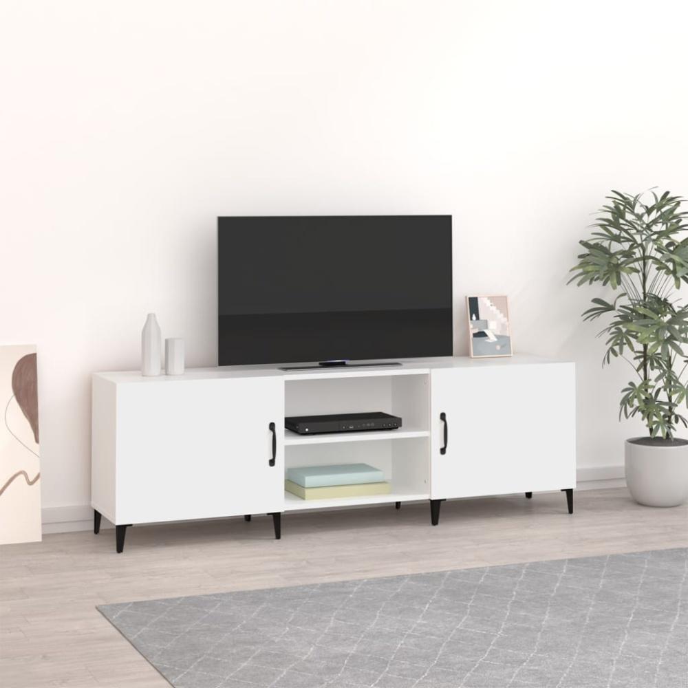 TV-Schrank Weiß 150 x 30 x 50 cm Holzwerkstoff [812627] Bild 1