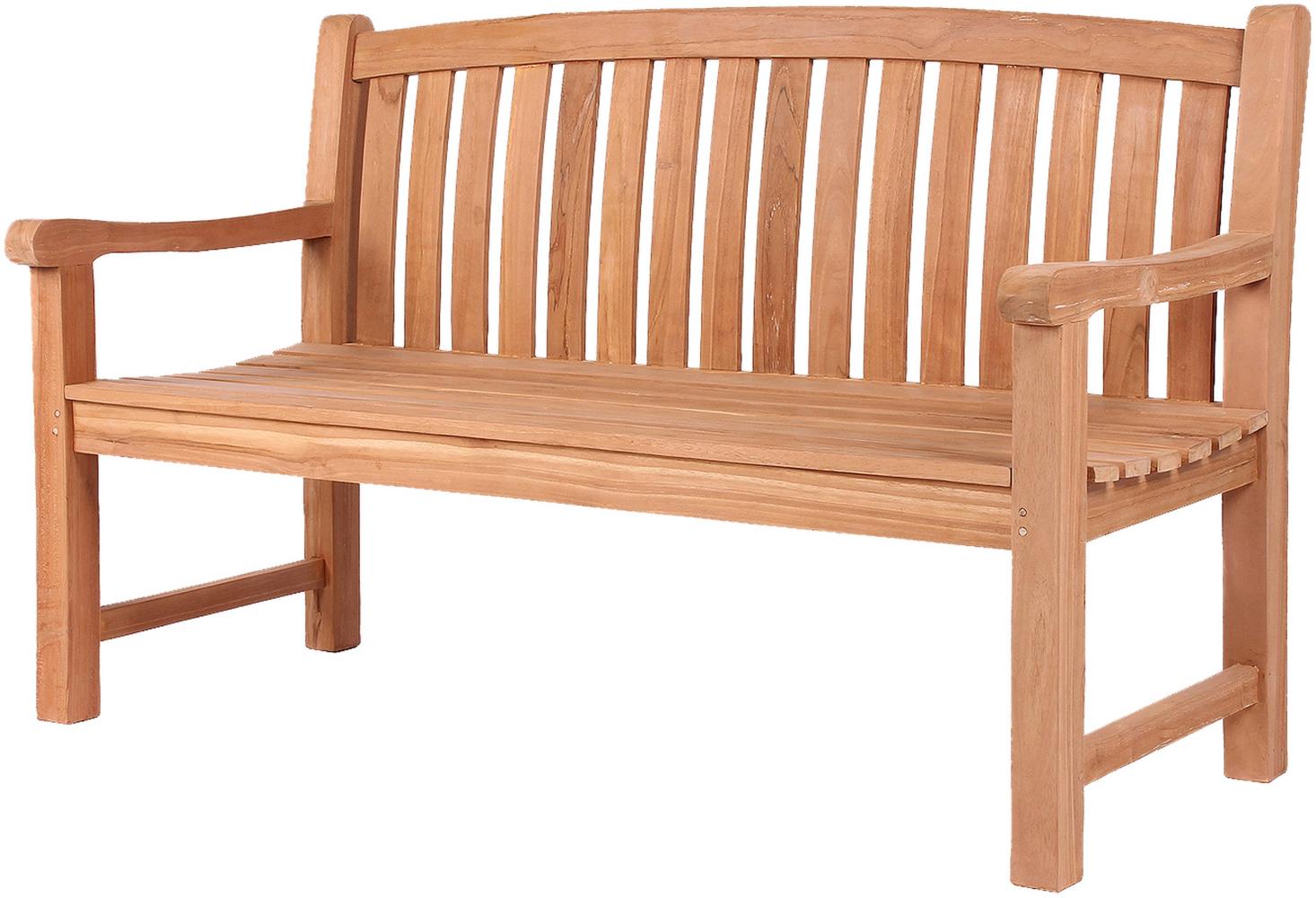 Teakholz Gartenbank WOODIE, 150 cm in natur Bild 1