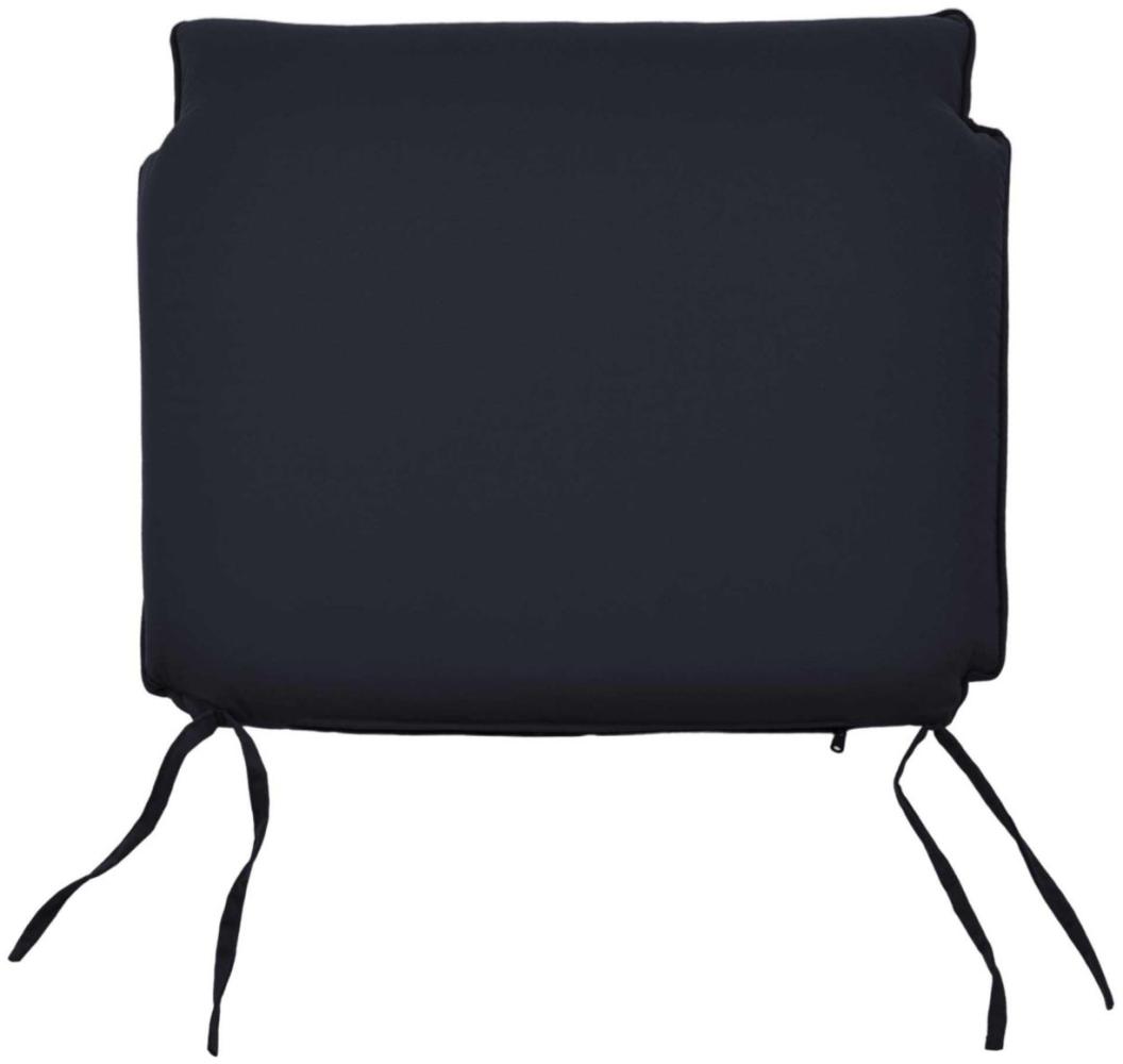 Sitzauflage 48 cm x 50 cm für Stapelstuhl Bari / Cosenza - schwarz Bild 1