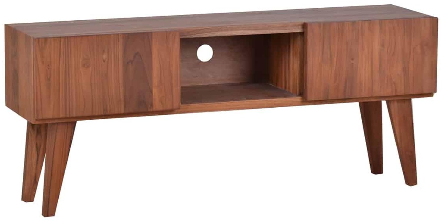 MiaMöbel TV-Kommode Tamesi klein Massivholz Teak Modern Bild 1