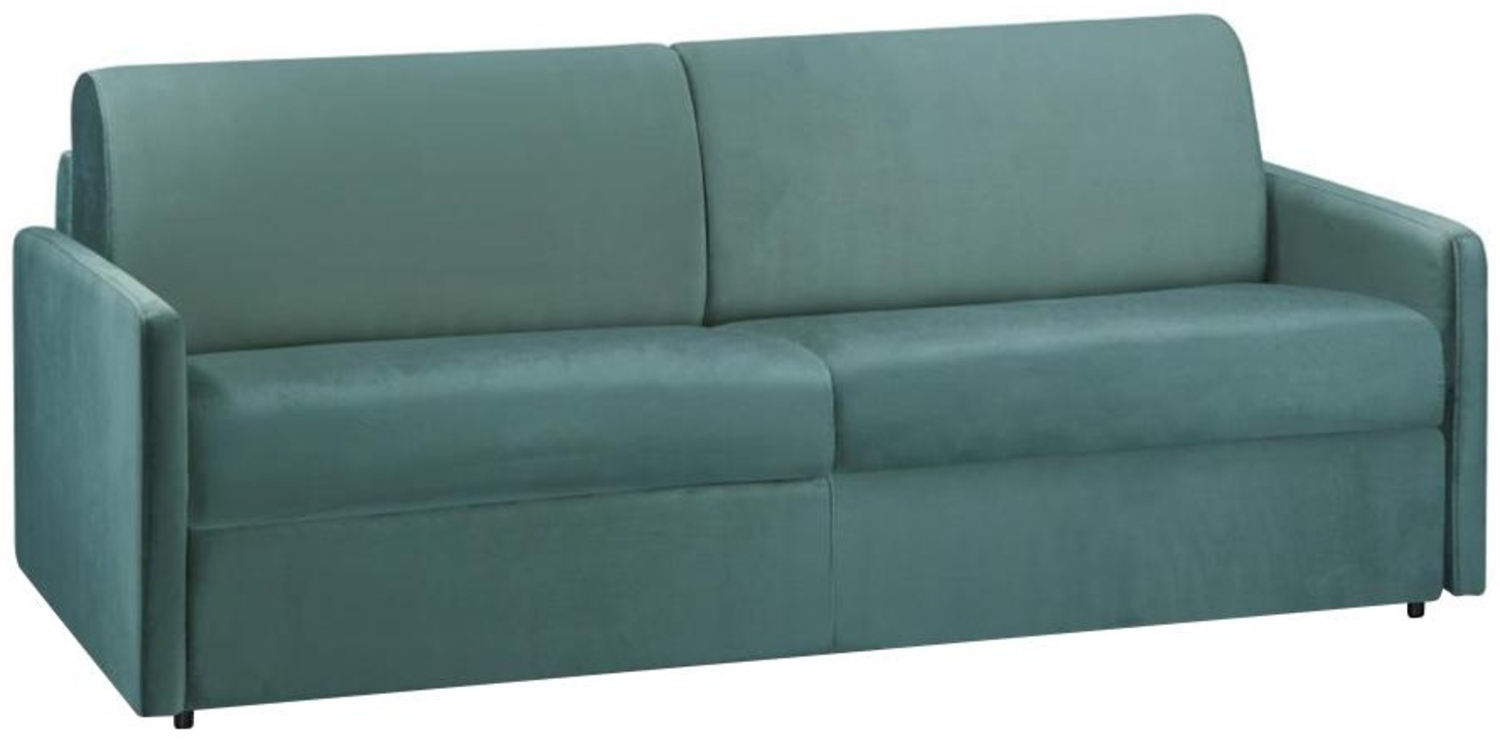 Schlafsofa 4-Sitzer Samt CALIFE - Minzgrün - Liegefläche: 160 cm - Matratzenhöhe: 22 cm Bild 1