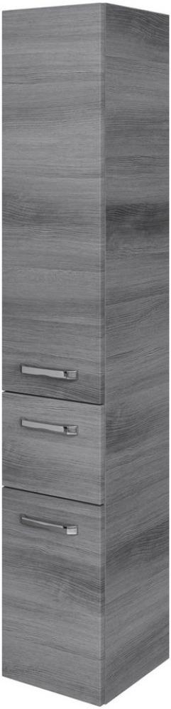 Saphir Hochschrank Serie 4010 Badschrank 30 cm breit, mit 2 Türen und 1 Schublade 3 Glas-Einlegeböden, Badezimmer-Hochschrank inkl. Türdämpfer Bild 1