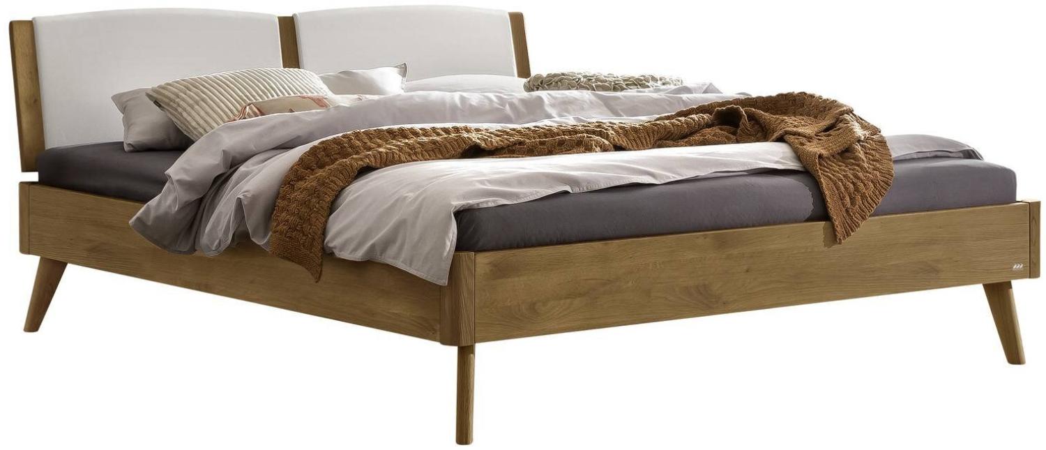 Fabro Betten braun Wildeiche Massivholz 216cm x 146cm x 87cm Bild 1