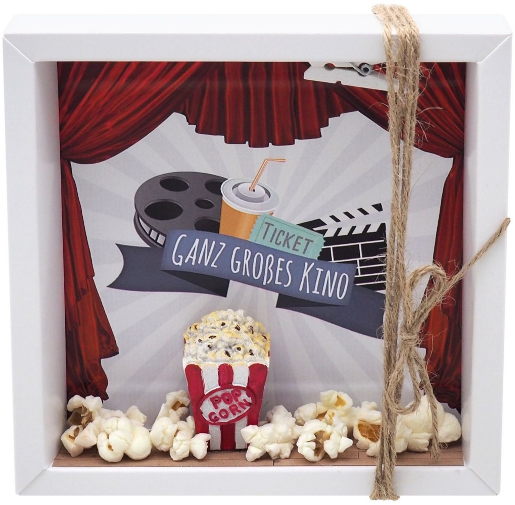 ZauberDeko Geschenkbox Geldgeschenk Verpackung Kino Popcorn Kinogutschein Cinema Geschenk Bild 1