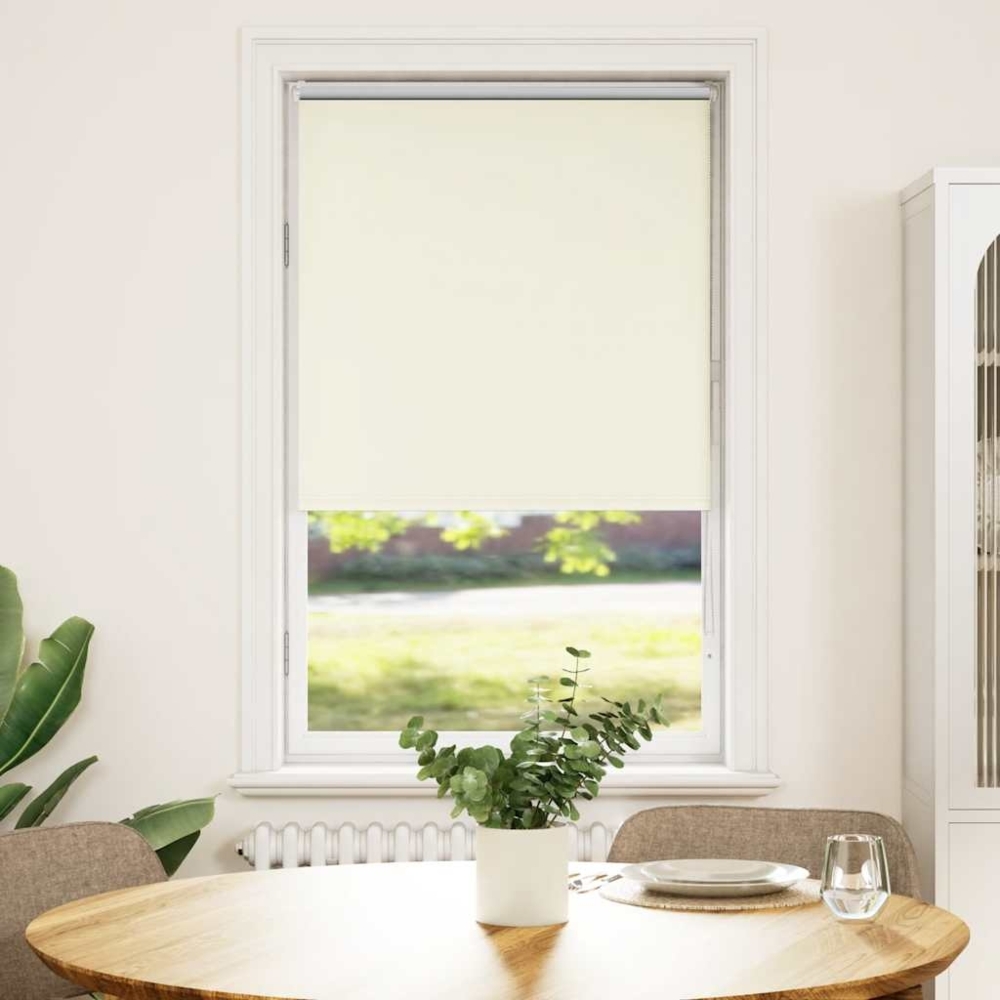vidaXL Verdunkelungsrollo Cremeweiß 65x175cm Stoffbreite 60,7 cm 4011667 Bild 1