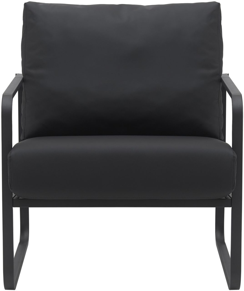 Lounger Manea Kunstleder schwarz Bild 1