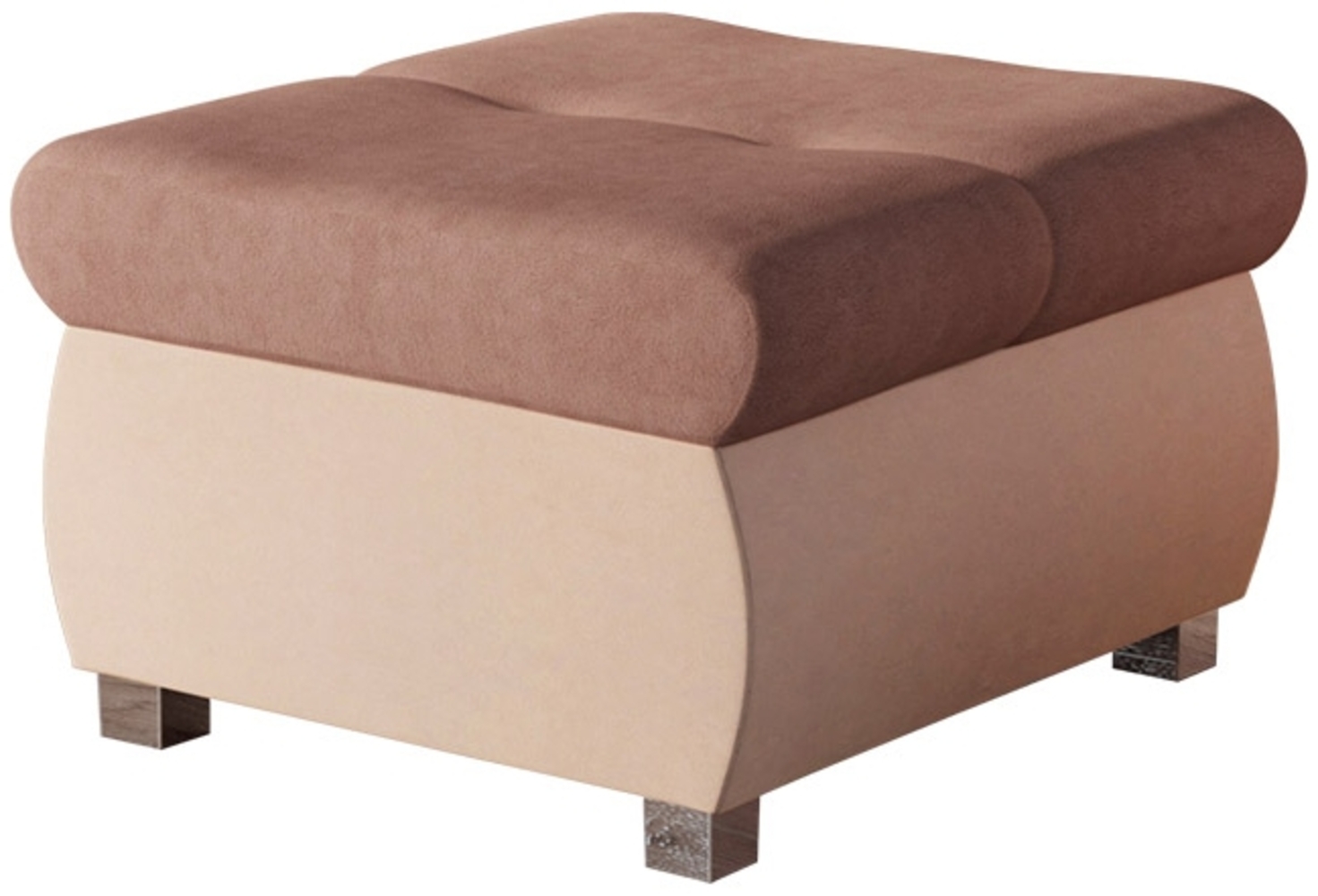 Polsterhocker Orkan Klein (Farbe: Uttario Velvet 2956 + Uttario Velvet 2955) Bild 1