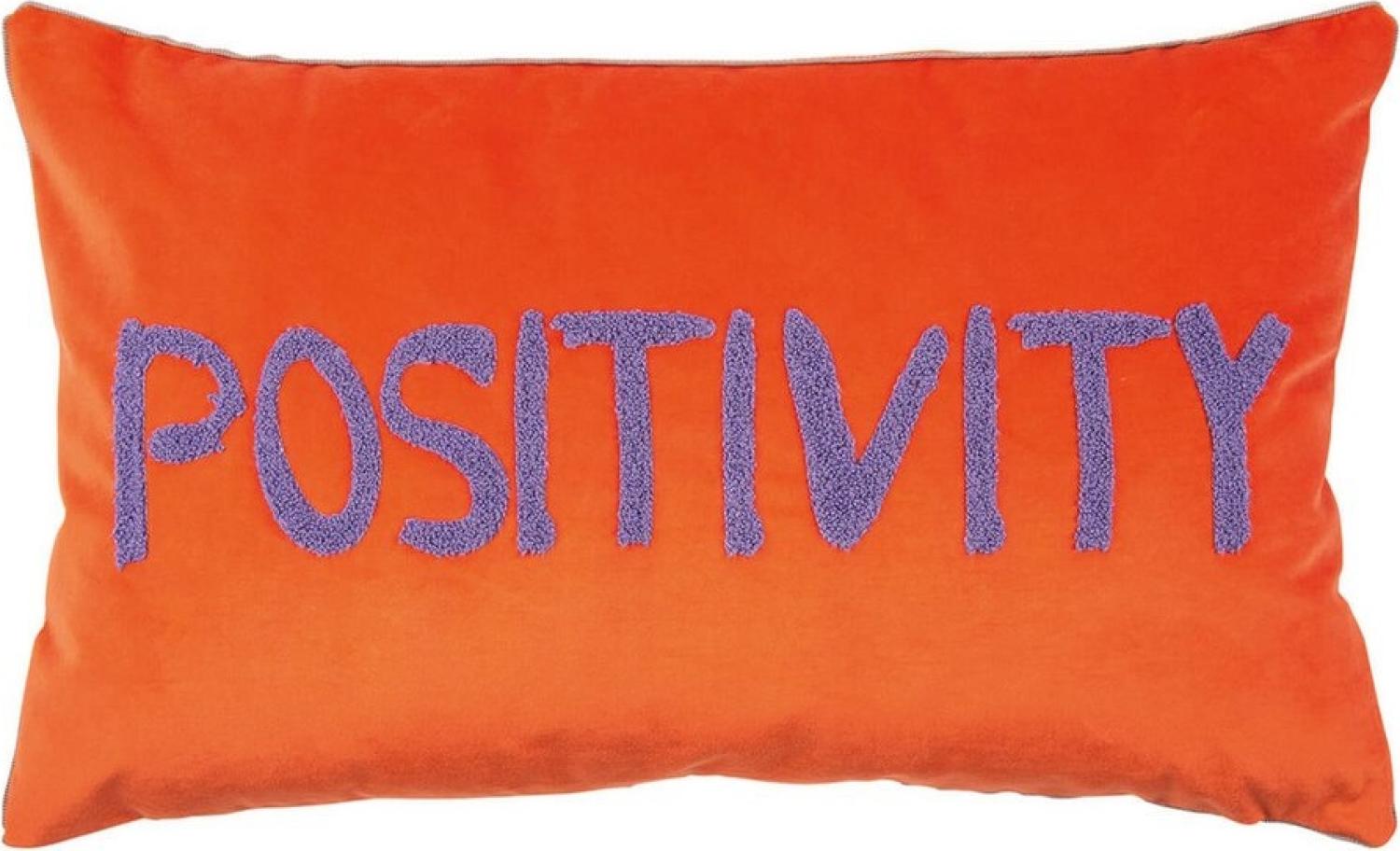 pad home Kissenhülle Letters Positivity Orange 35 x 60 cm cm Bild 1