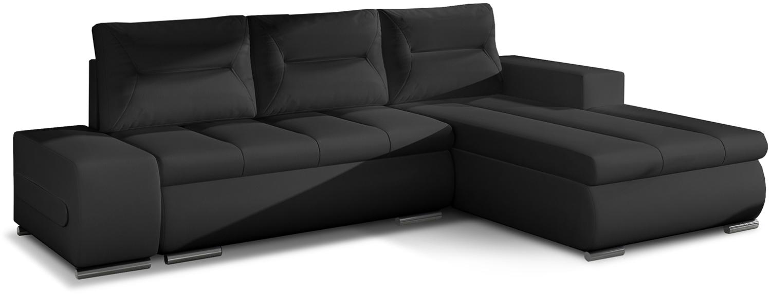 Ottavio, Ecksofa, Eckcouch, Schwarz Bild 1