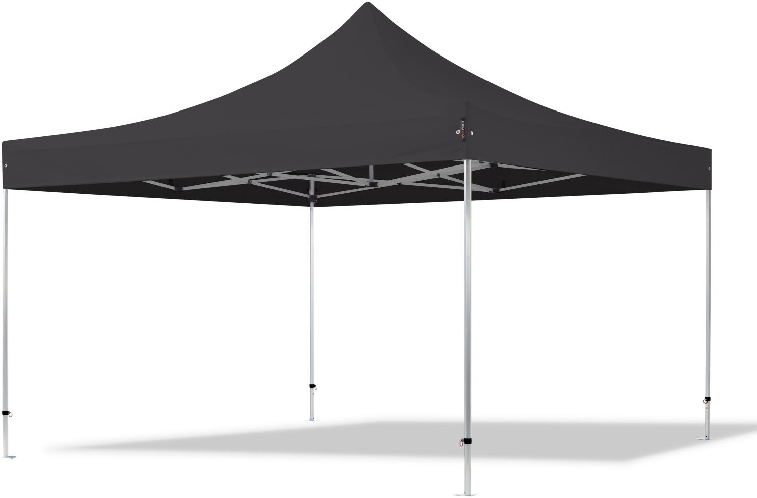 4x4 m Faltpavillon PROFESSIONAL Alu 40mm, schwarz Bild 1