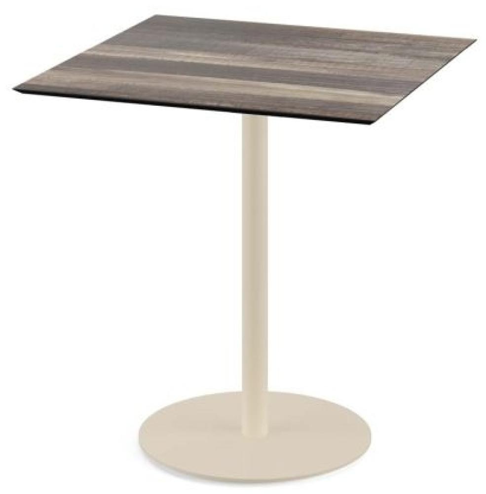 Urban Terrassentisch Sand Gestell + Tropical Wood Hpl 70X70 Cm Bild 1