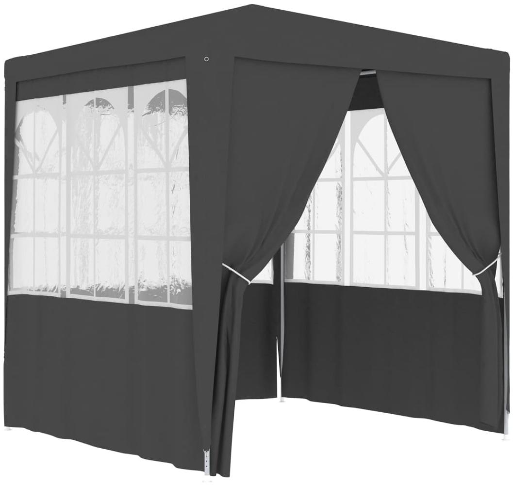 vidaXL Profi-Partyzelt mit Seitenwänden 2,5×2,5m Anthrazit 90 g/m² 48533 Bild 1