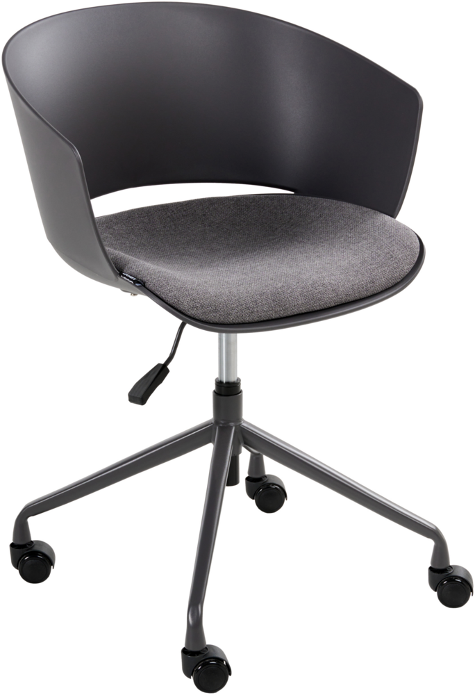Bürostuhl GLEEFUL Stoff Graphitgrau Bild 1