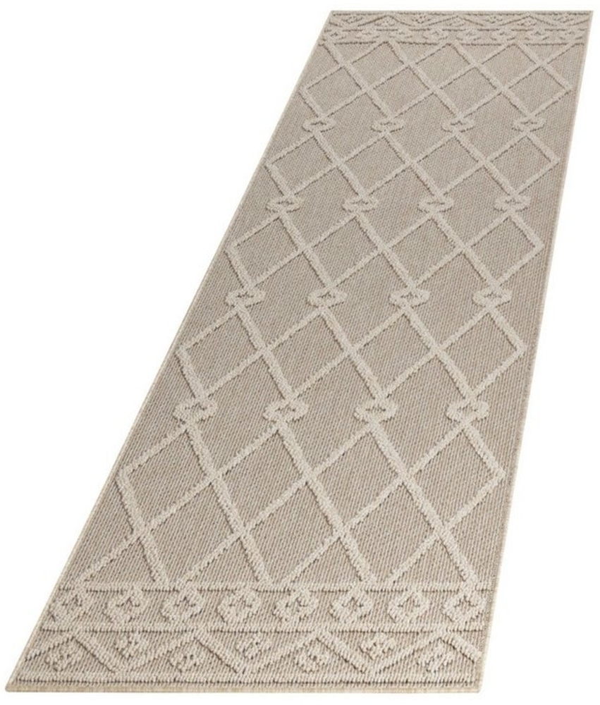 Villa Möbel Outdoorteppich Pativa, Rechteckig, Höhe: 8 mm, In& Outdoor Teppich Beige Berber Design für Küchen Balkon Terrasse Bild 1