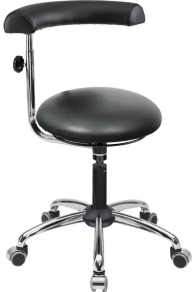 meychair Hocker 09700 A20-53-TR-Comfort-KL Rollen Arm schwarz Bild 1