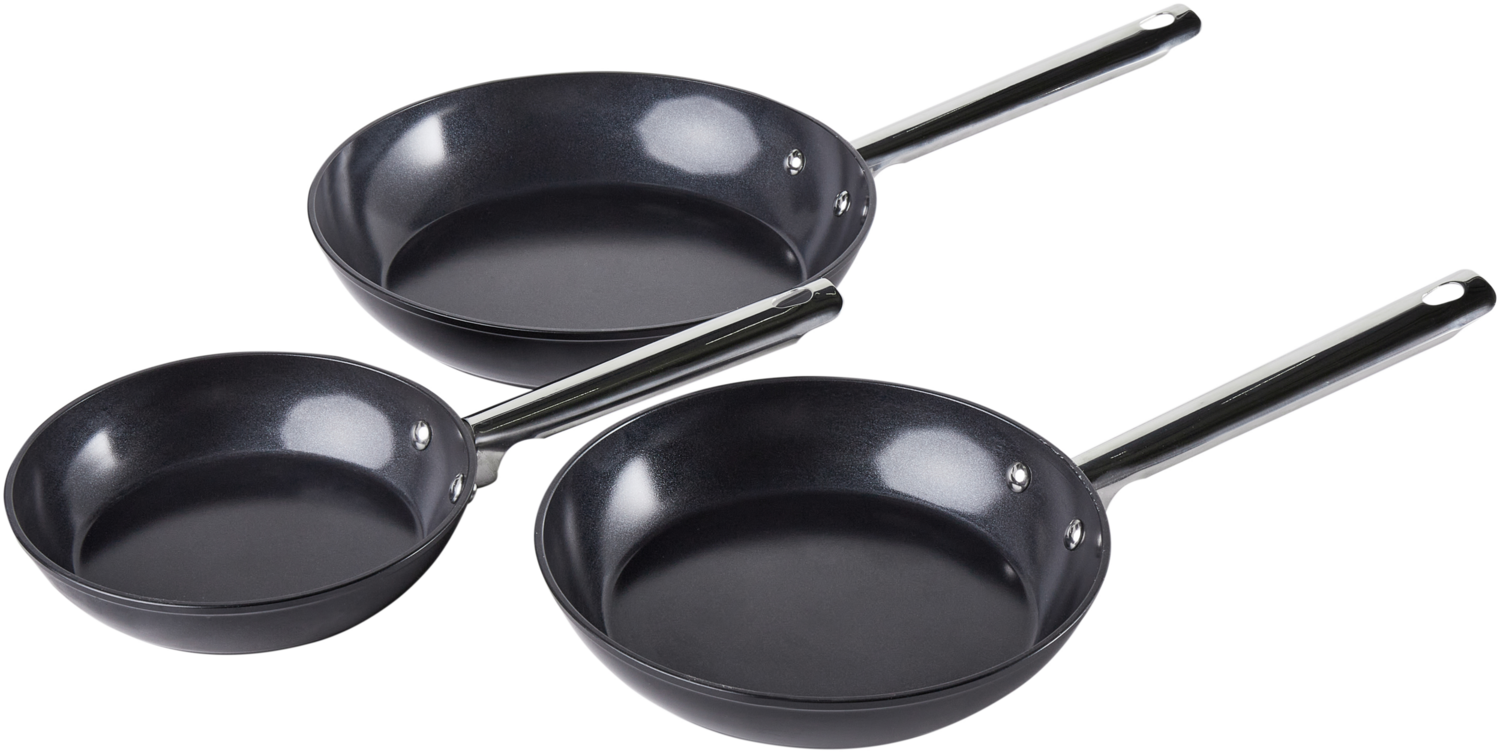 Bratpfannen 3er Set ELITE PRO Schwarz Bild 1