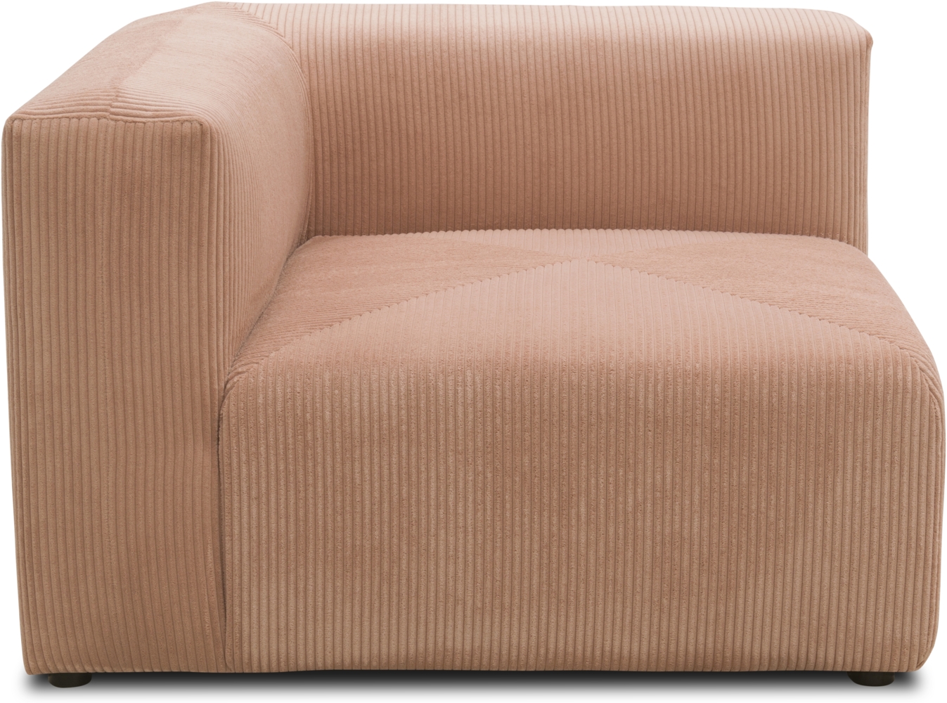 DOMO. collection Polsterecke 800011, Modul-Polstersessel, quadratisch, individuell kombinierbar, Cord, Armsessel, Cocktailsessel, Loungesessel, 108 x 108 x 69 (BxTxH), rose Bild 1
