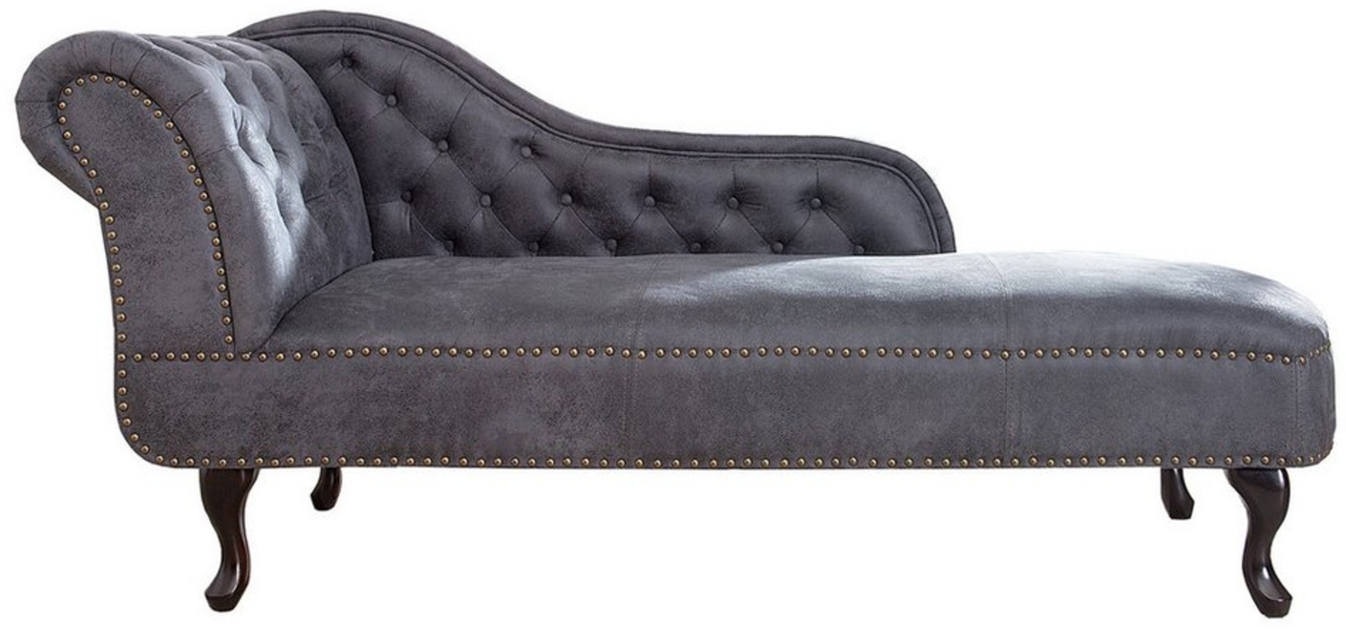 riess-ambiente Recamiere CHESTERFIELD 170cm antik grau, Einzelartikel 1 Teile, im Chesterfield Design Bild 1