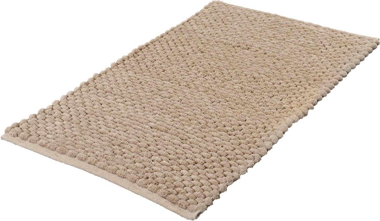 Kleine Wolke Badematte Willow, Höhe 10 mm, rutschhemmend beschichtet, fußbodenheizungsgeeignet, Baumwolle, Polyester, rechteckig, Badteppich, gewebt, Uni Farben, quadratisch oder rechteckig Bild 1