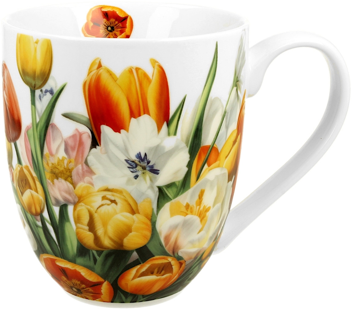 DUO Flowers Classic XXL Becher 1000 ml TULIPS New Bone China Porzellan Bild 1