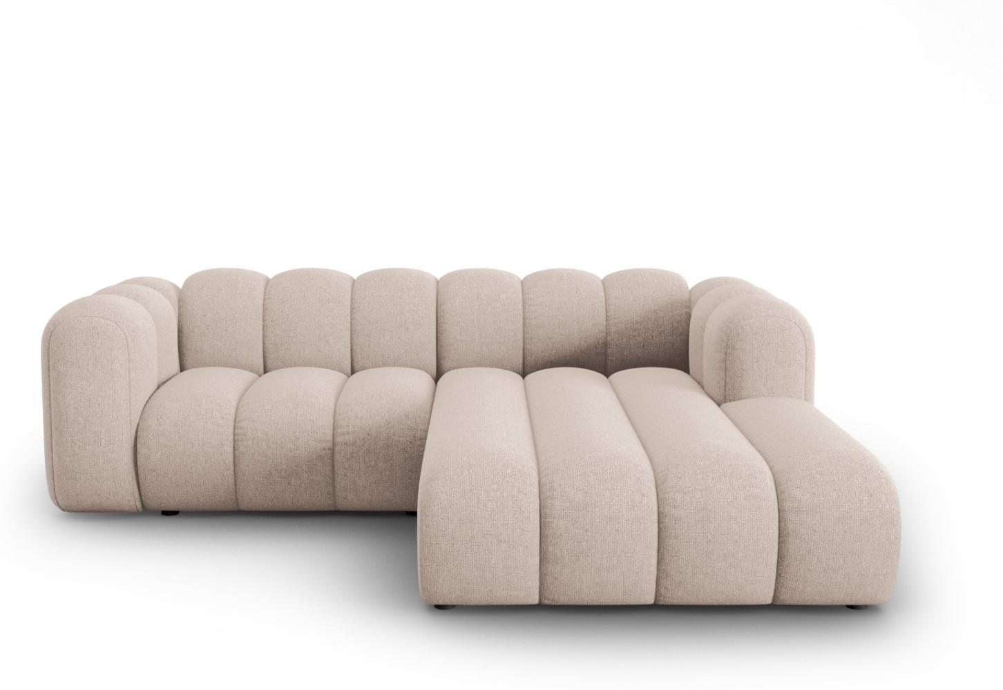 Micadoni Modulares Ecksofa Lupine 3-Sitzer Rechts Chenille Beige Bild 1