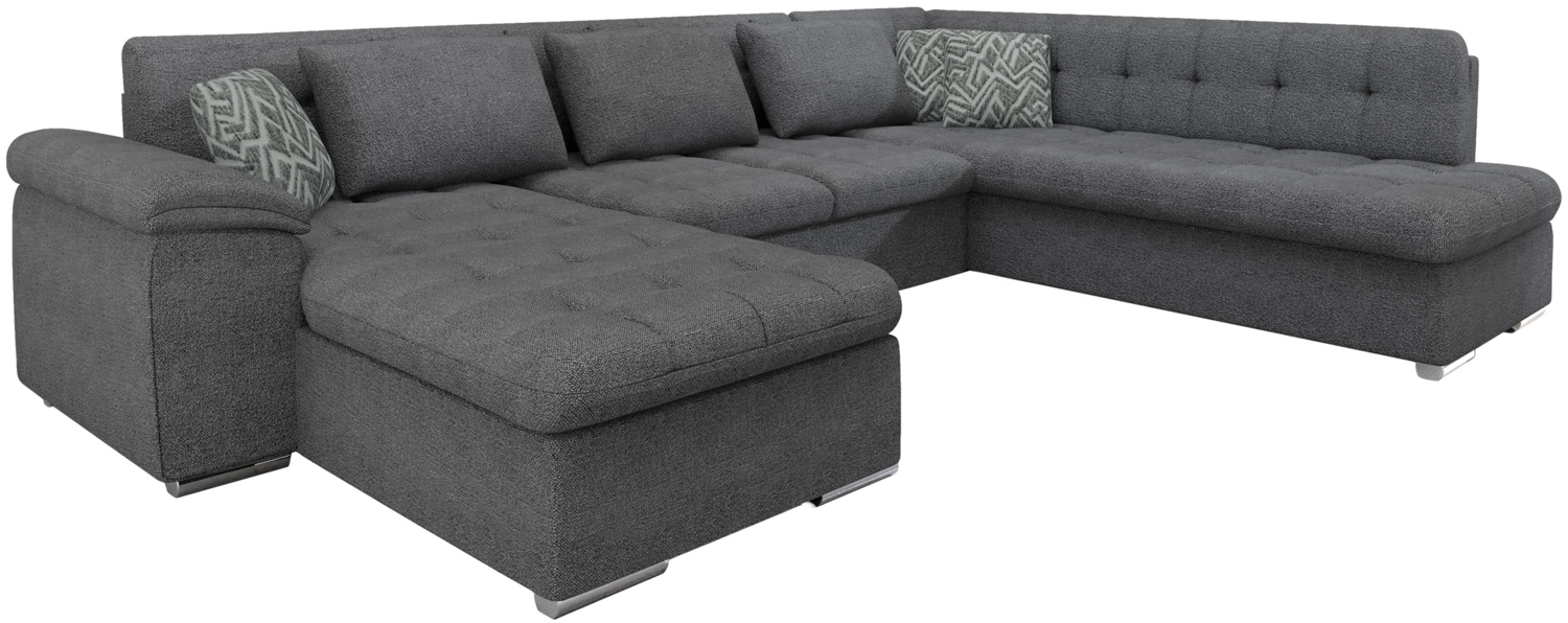 Ecksofa Niko Bis Premium (Farbe: Sicuro 80 + Sicuro 80 + Sempre 09, Seite: Links) Bild 1