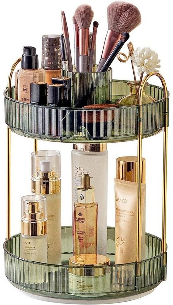 NUODWELL Make-Up Organizer Make Up Organizer, 360° Drehbar Schmink Aufbewahrung Kosmetikbox Bild 1