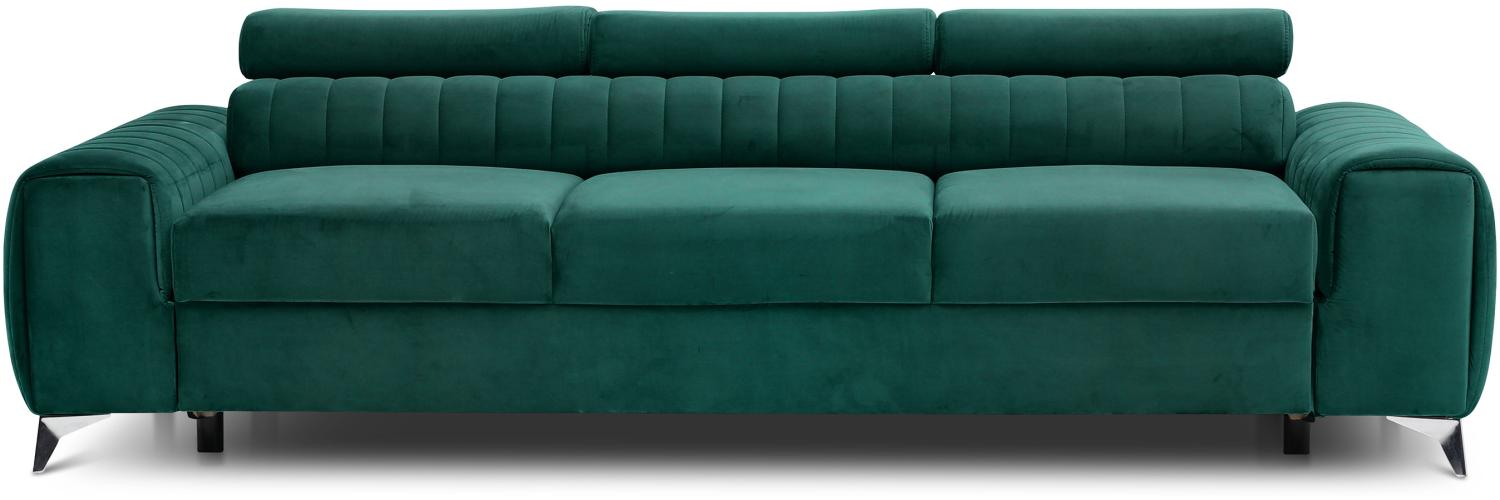 Laurence, Sofa, Couch, Dunkelgrün Bild 1