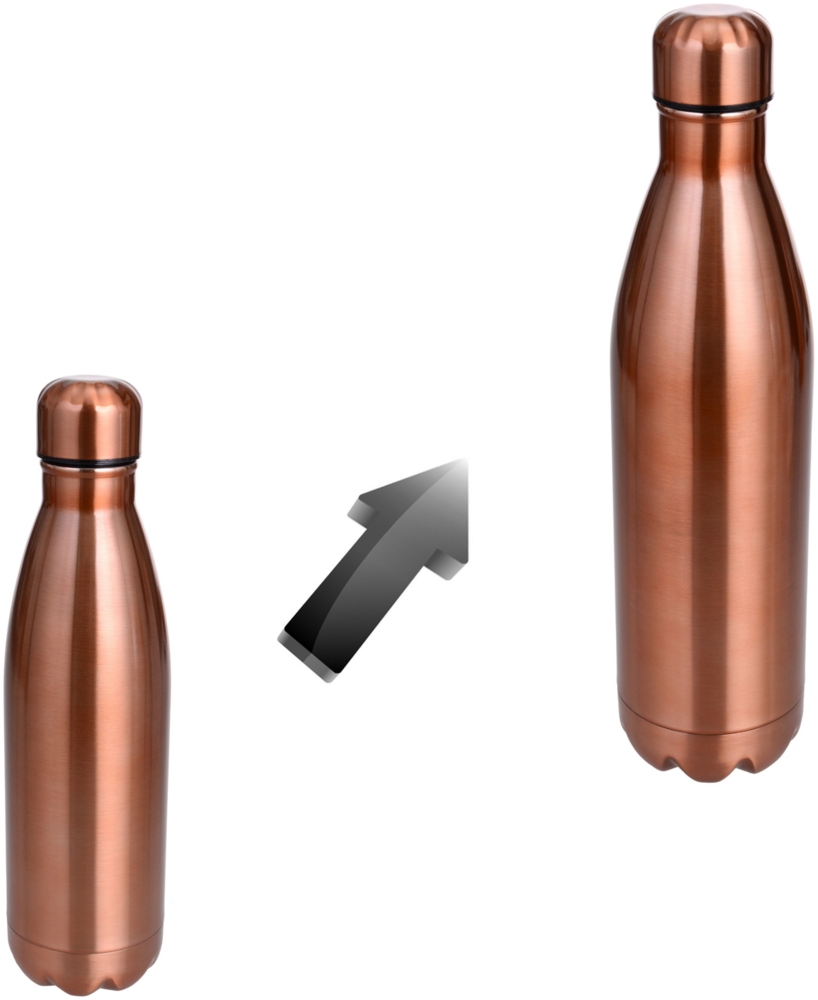 Isolierflasche Kupferfarben/Edelstahl 500 ml Bild 1