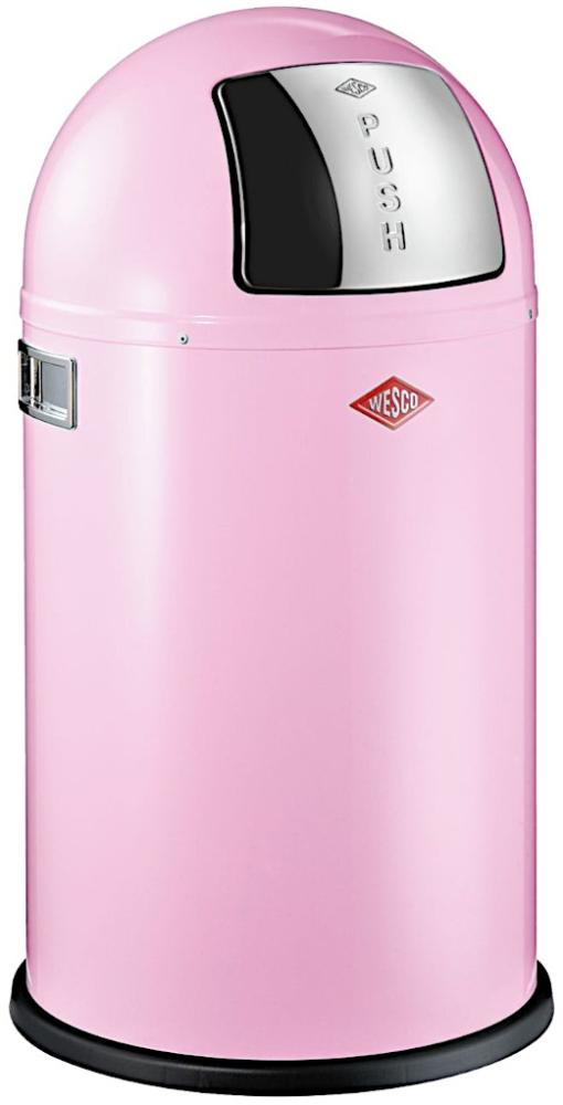 Wesco 'Pushboy Junior' Abfallsammler, 22 Liter, Stahlblech, Pink Bild 1