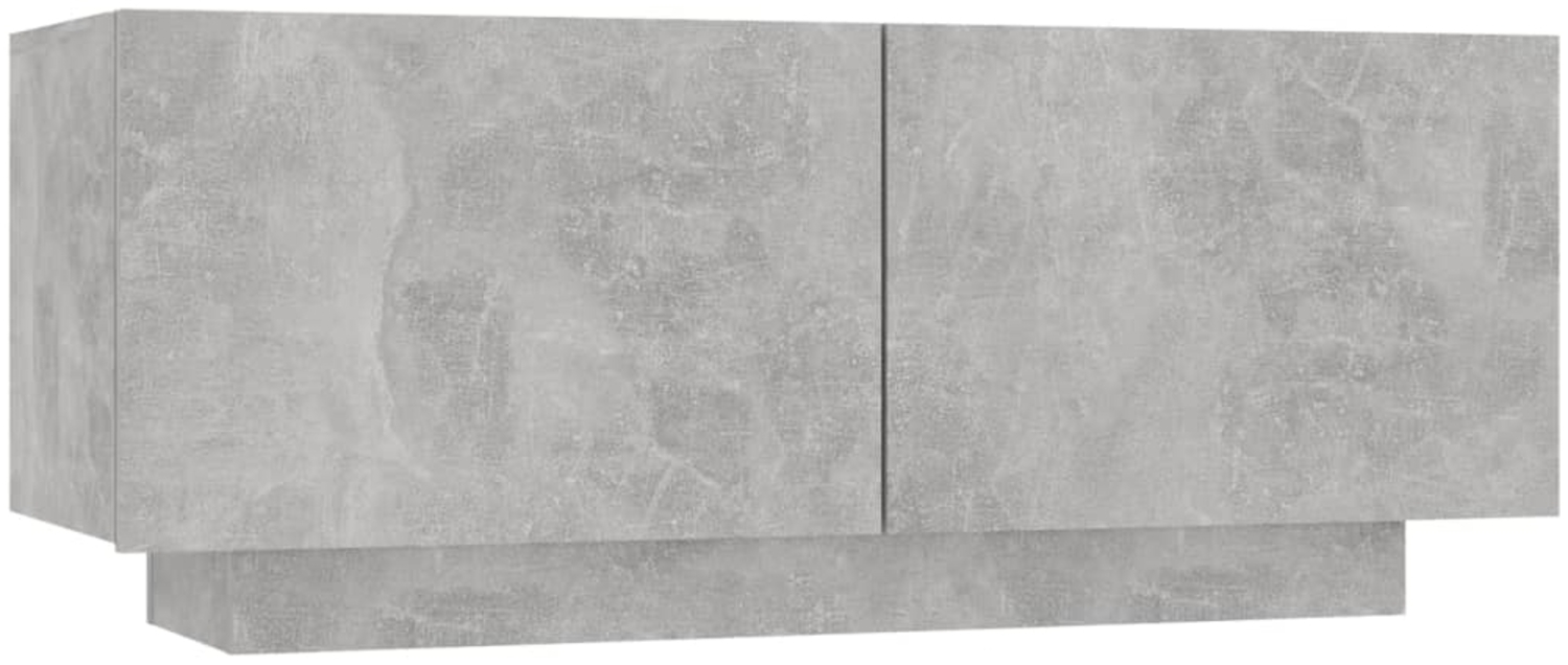 vidaXL TV-Schrank Betongrau 100x35x40 cm Holzwerkstoff 804440 Bild 1
