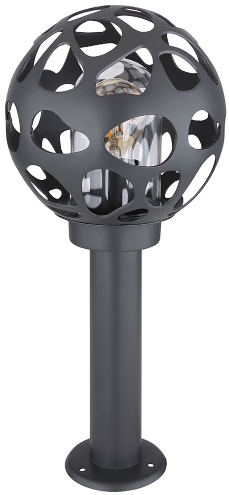 Sockelleuchte, Edelstahl, Aluminium, anthrazit, H 45 Bild 1