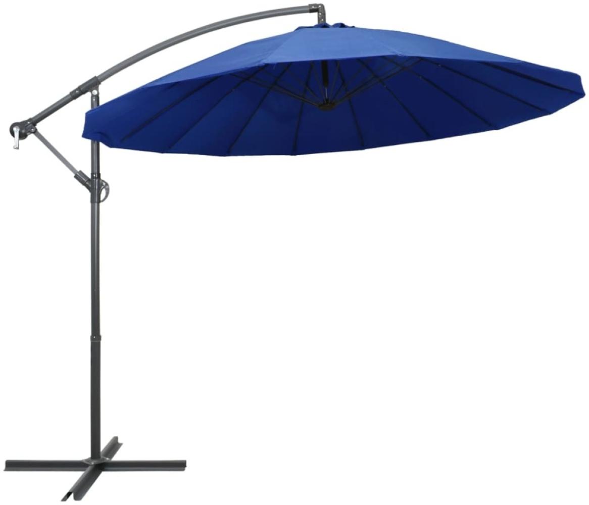 vidaXL Ampelschirm Blau 3 m Aluminium-Mast 47227 Bild 1