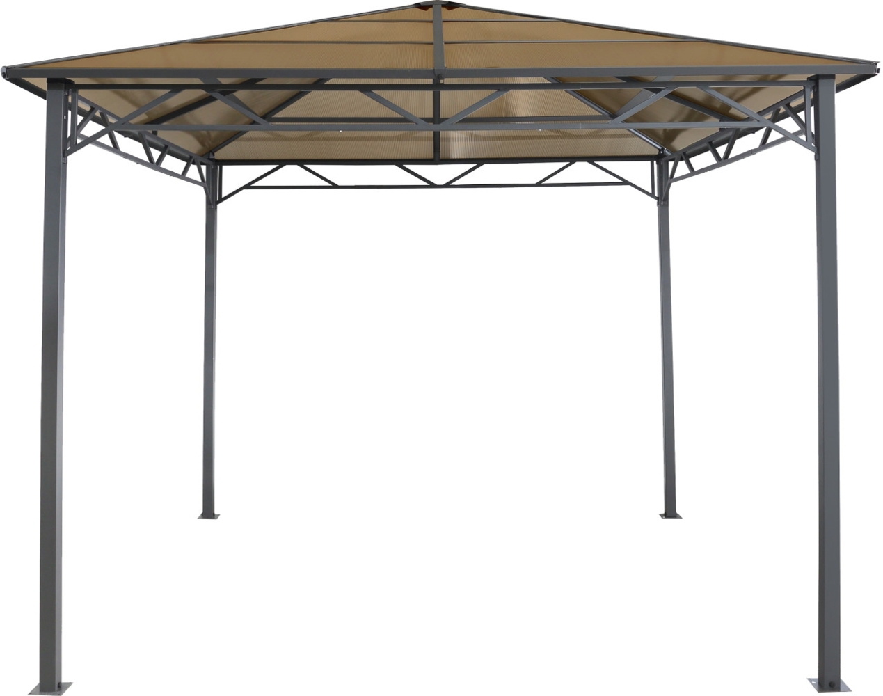 Tepro Pavillon Jackson 276 x 276 cm anthrazit Gartenzelt Gartenpavillon Bild 1